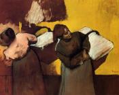 埃德加 德加 : Laundress Carrying Linen